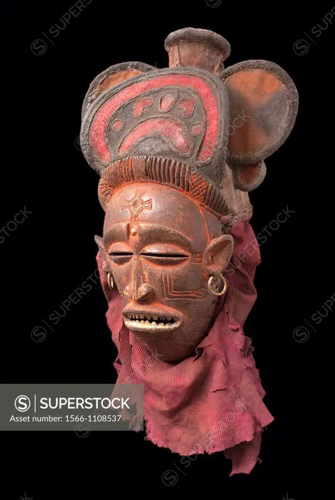 Chokwe Chikunza, tribal art mask, Angola, Africa