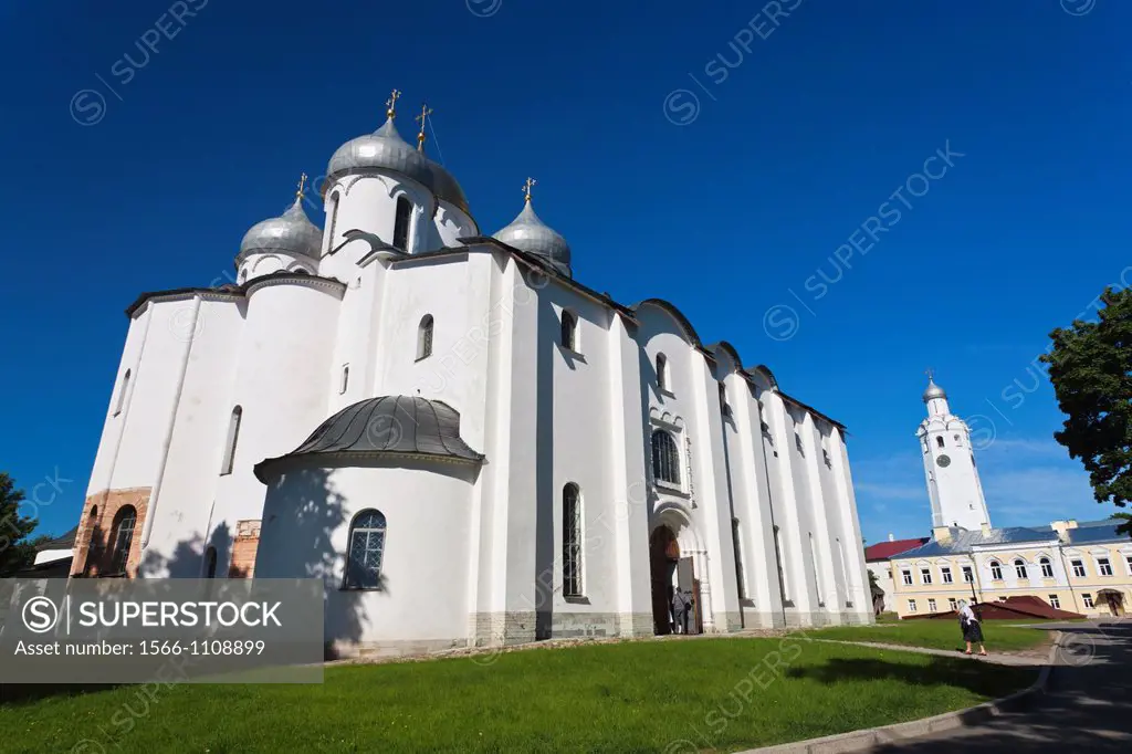Russia, Novgorod Oblast, Veliky Novgorod, Novgorod Kremlin, Saint Sofia Cathedral