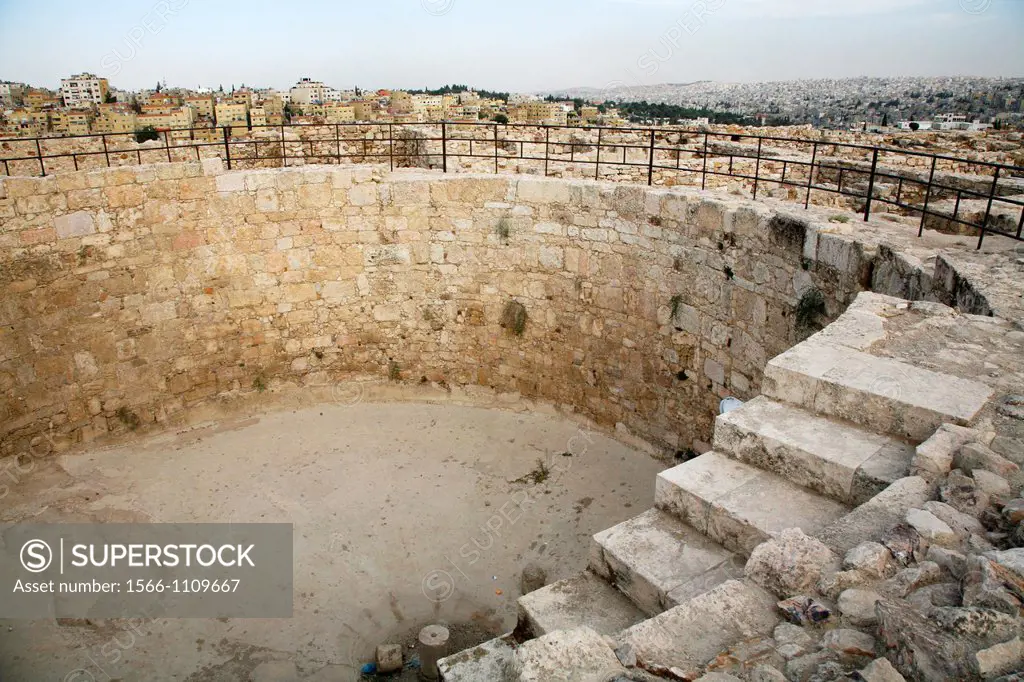 The Ummayad cistern at the Citadel, Amman, Jordan