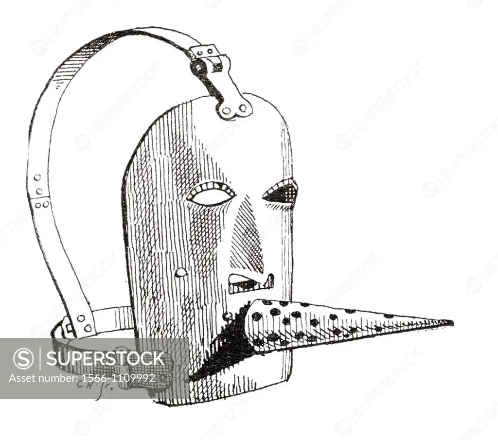 A 17th century Brank or muzzle  From The Strand Magazine published 1894