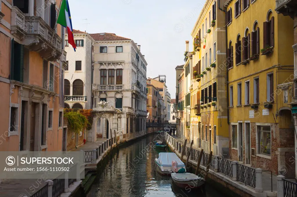 Fondamenta del Rio Marin o dei Garzoti canal San Croce district Venice the Veneto region northern Italy Europe