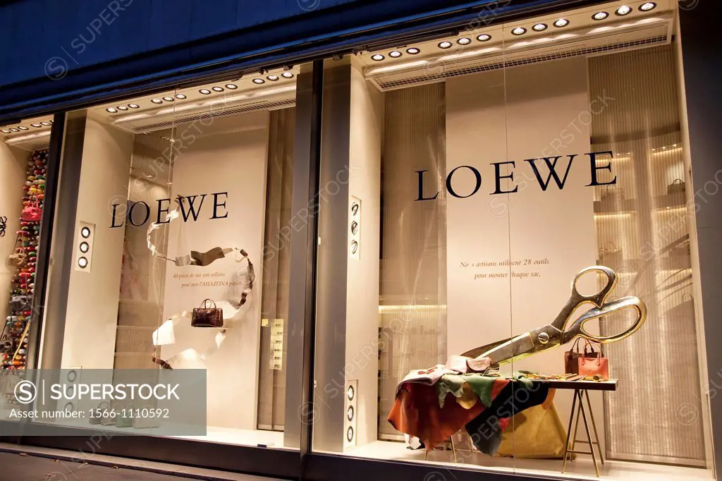 Loewe Shop on Avenue Montaigne, Paris, France