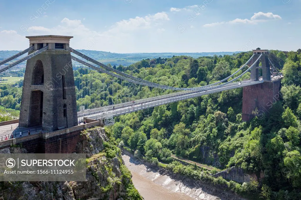 The Clifton Suspension Bridge, Bristol, Avon, England.