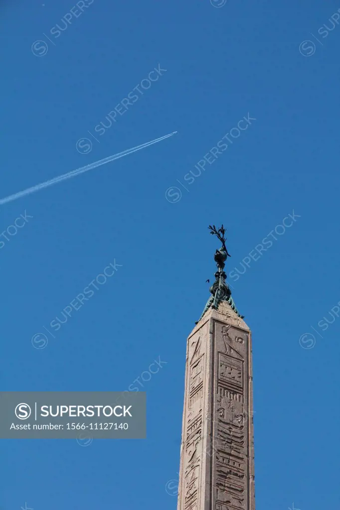obelisk in piazza del popolo square in rome italy