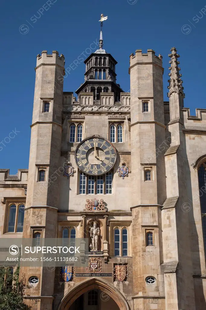 Great Court, Trinity College; Cambridge University, England, UK.