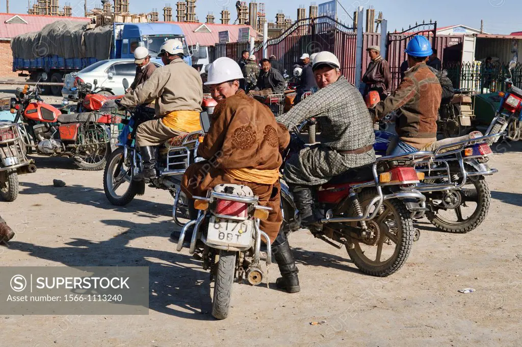 motorcycle taxis in Ulan Baatar, Mongolia