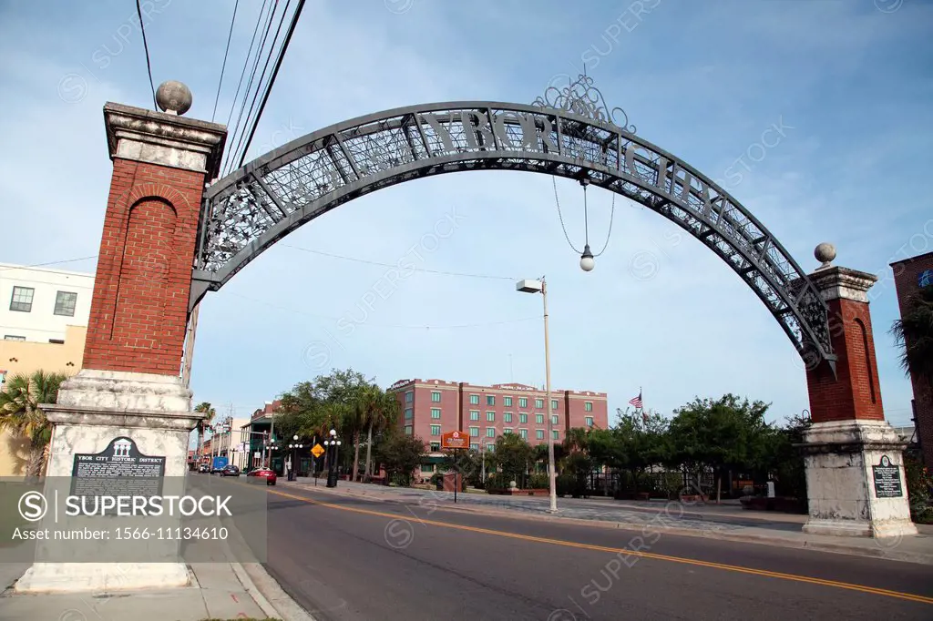 Entrance to the city of Ybor City in Tampa, Florida