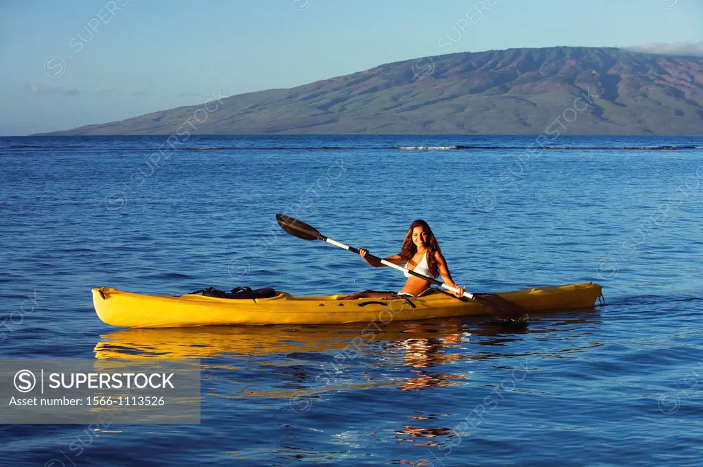 Kayaking at Lahaina, Maui, Hawaii