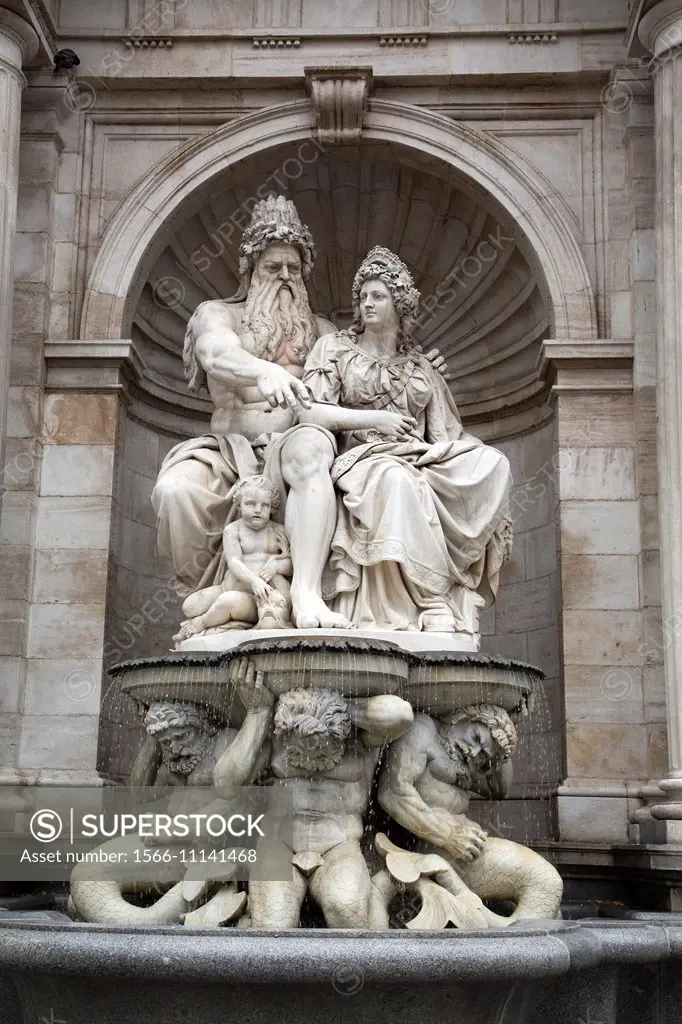 Neptune Fountain, Albertina Square, Vienna, Austria