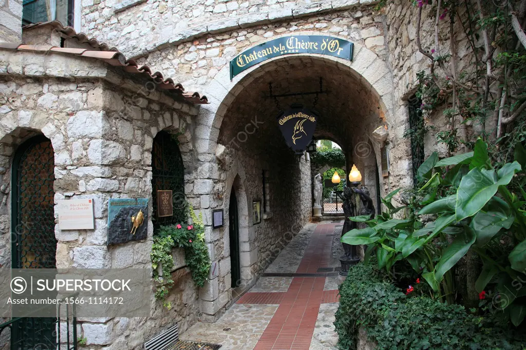 Chateau de la Chevre d´Or, hotel, Eze, village, Alpes Maritimes, Provence, Cote d´Azur, French Riviera, France, Europe