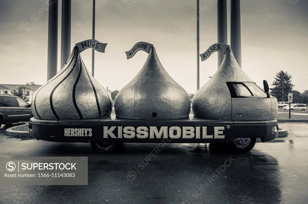 USA, Pennsylvania, Hershey, AACA Auto Museum, The Hershey Chocolate Kissmobile.