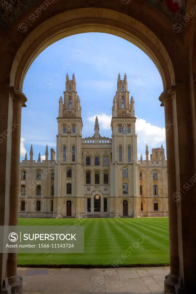 All Souls College, Oxford, Oxfordshire, England, United Kingdom.