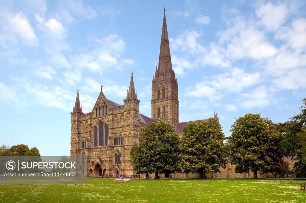 Salisbury Cathedral, Salisbury, Wiltshire, England, United Kingdom.