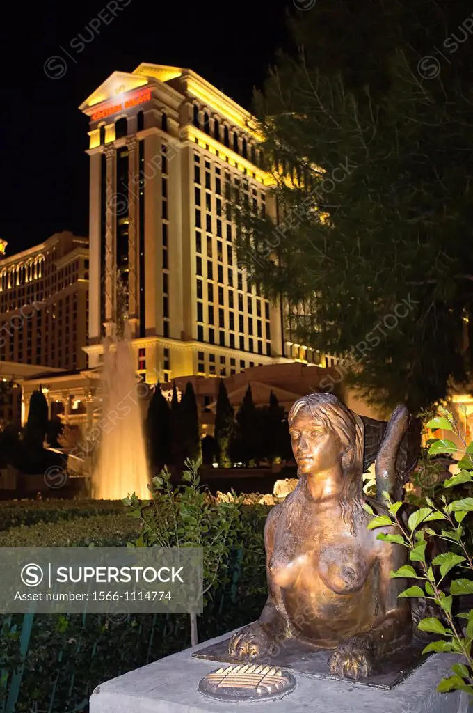 Statue in front of Caesars Palace Hotel Las Vegas