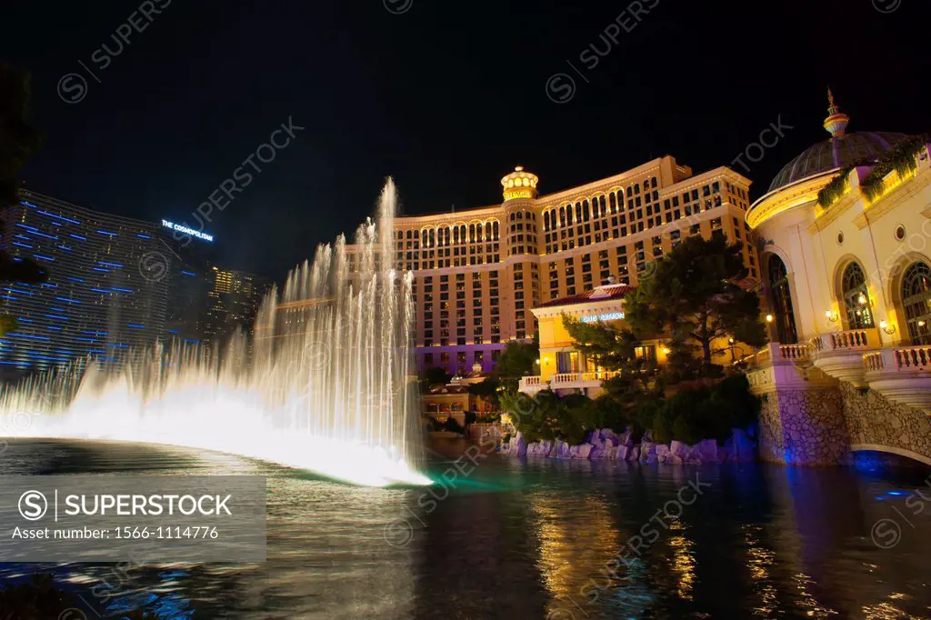The fountains of Bellagio Hotel Las Vegas