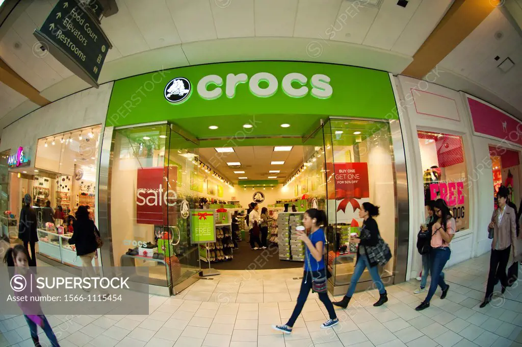 A Crocs store at the Queens Center Mall in the borough of Queens in New York over the Black Friday weekend Sales for Black Friday this year show a 6 6...