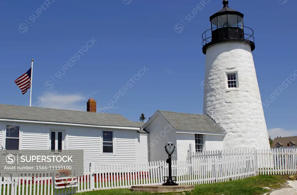 Maine coast Pemaquid Point Lighthouse.