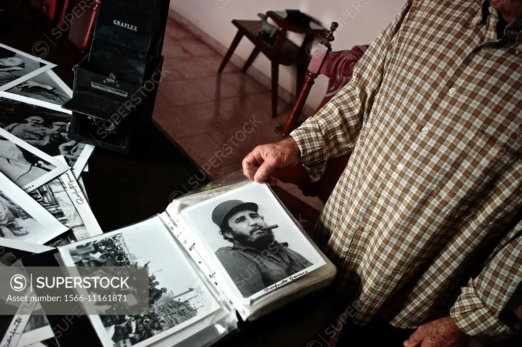 Prints of Fidel Castro by Perfecto Romero, one of the most iconic photographers of the Cuban Revolution.