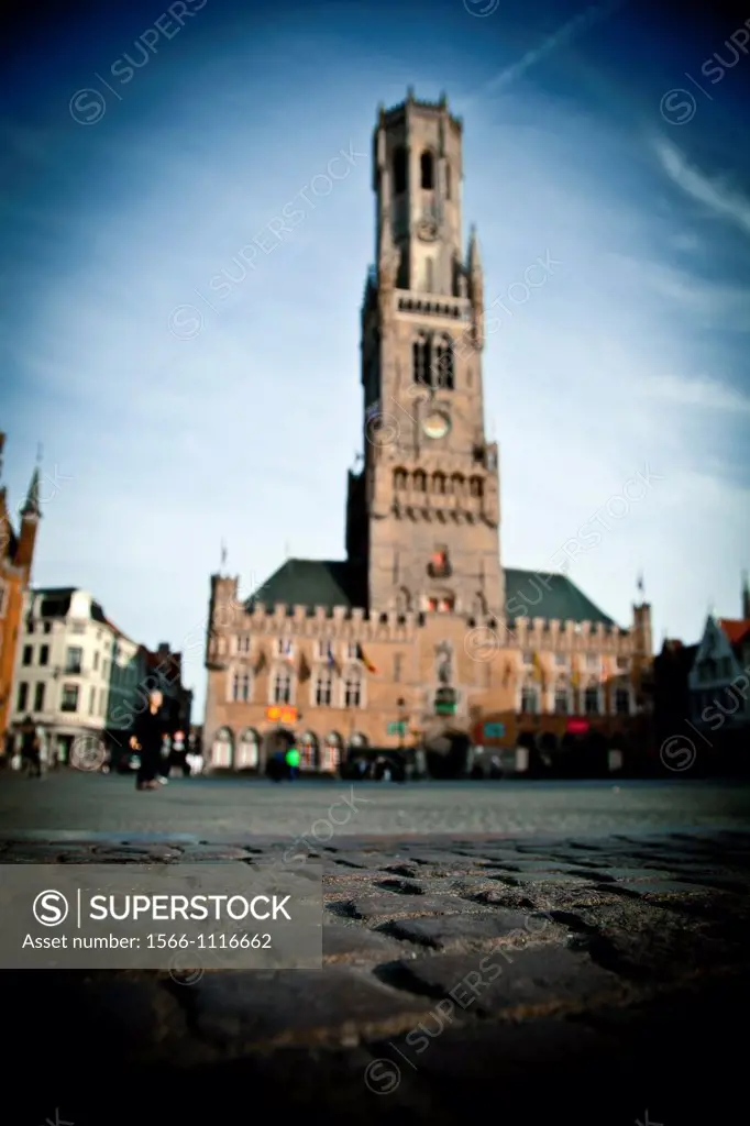 Belfort Tower  Market Square Markt  Brugge  Belgium