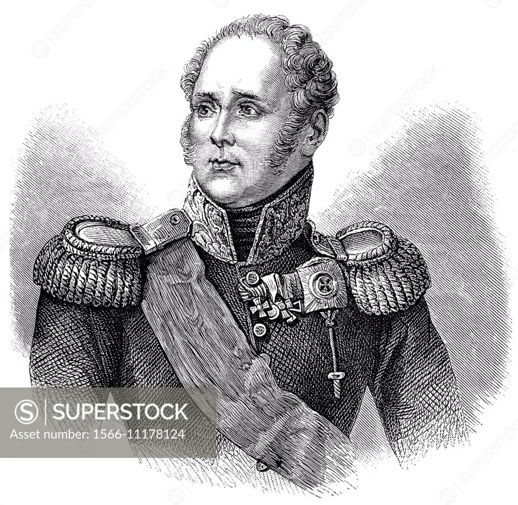 Alexander I, Alexander the Blessed, 1777-1825, Emperor of Russia,.