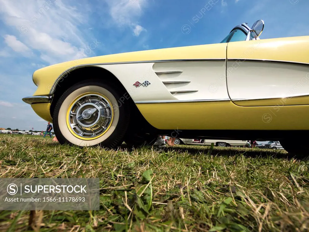 A Corvette 1950´s American classic car at the annual Americana Show 2014, near Loughborough,UK.