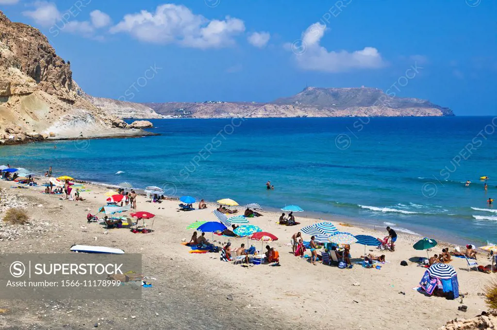 Cala del Plomo beach, Cabo de Gata - Nijar Natural Park, Almeria province, Andalucia, Spain