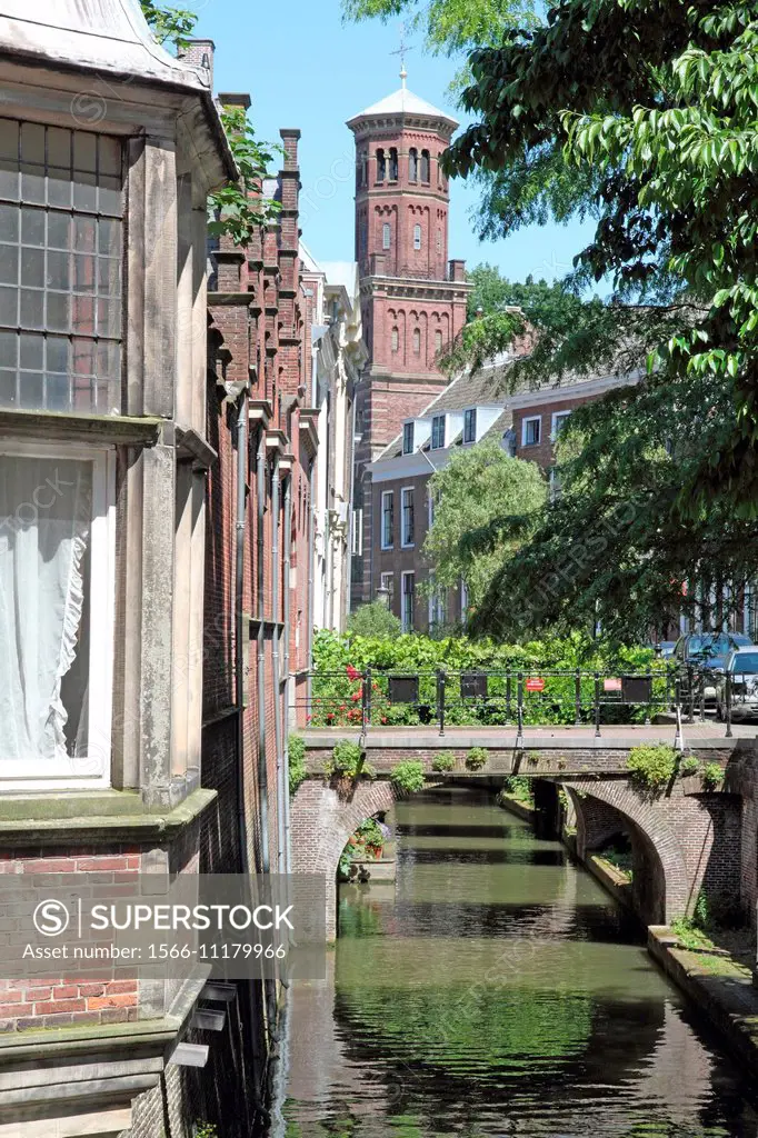 Canal in Utrecht, Netherlands.