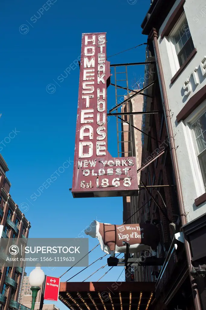 The Old Homestead Steakhouse on West 14 Street in the Meatpacking District in New York on Tuesday, December 13, 2011 prior to the removal of Annabelle...