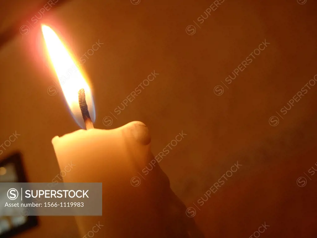 Candle in a bar, Goslar, Lower Saxony, Germany