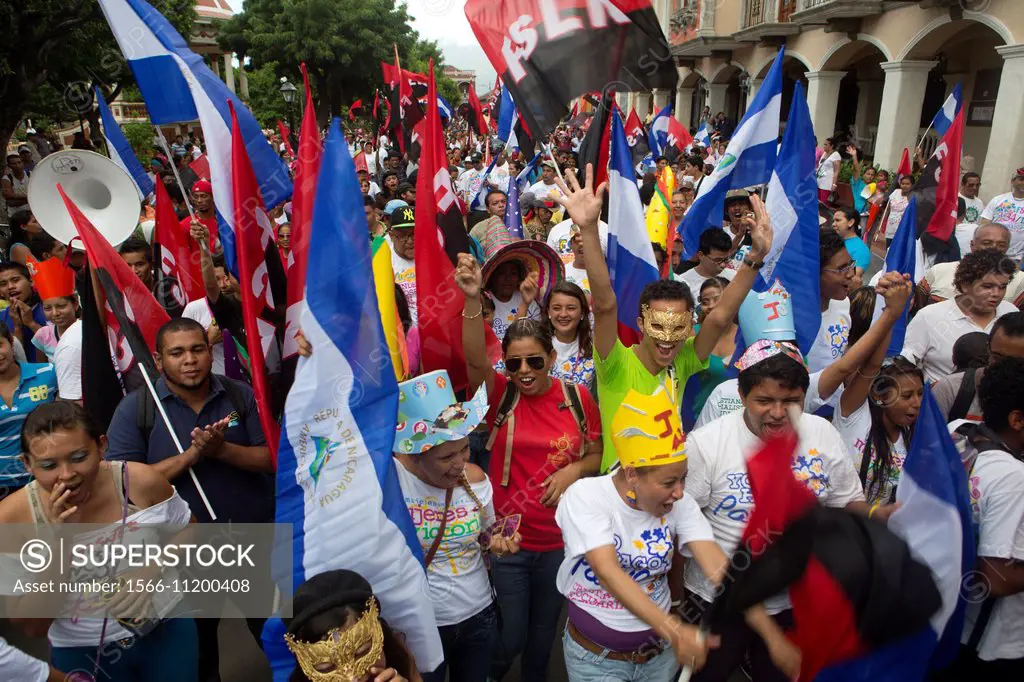 yearly rememberance of the revolution in nicaragua.