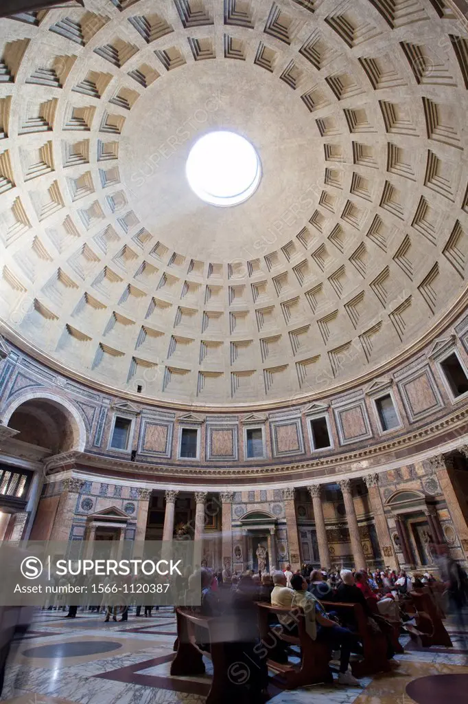 The Pantheon, St. Mary and the Martyrs circular church, Rome, Lazio, Italy, Europe