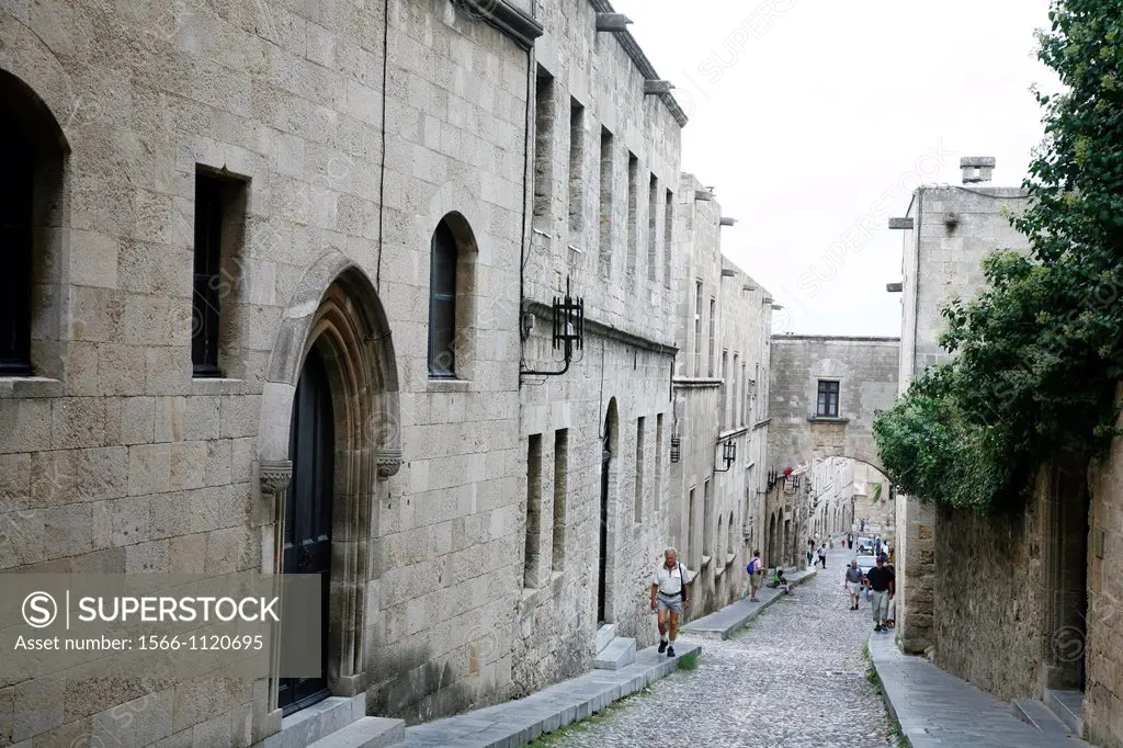 The Avenue of the Knights in Rhodes old Town, Rhodes, Greece