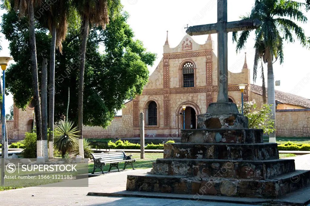 Bolivia. Santa Cruz department. Colonial Church of San José de Chiquitos (Chiquitania). Old Jesuit Mission(1698). UNESCO World Heritage Site.