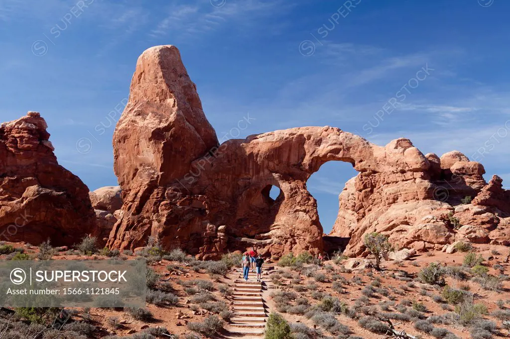 USA-Utah-Arches National Park-Turret Arch