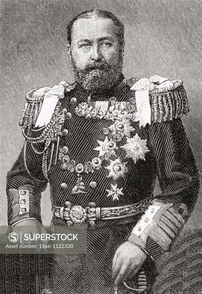 Alfred, Duke of Saxe-Coburg and Gotha, aged 46, 1844-1900  Third Duke of Saxe-Coburg and Gotha  From The Strand Magazine published 1894