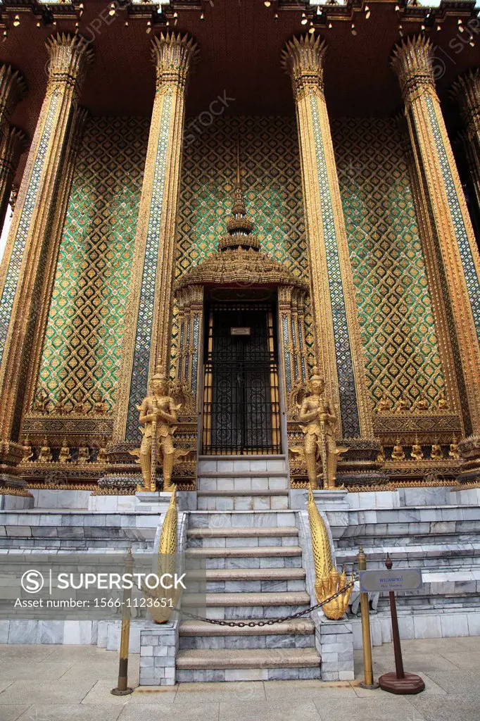 Temple of the Emerald Buddha, Wat Phra Kaew, The Grand Palace, Bangkok, Thailand, Asia