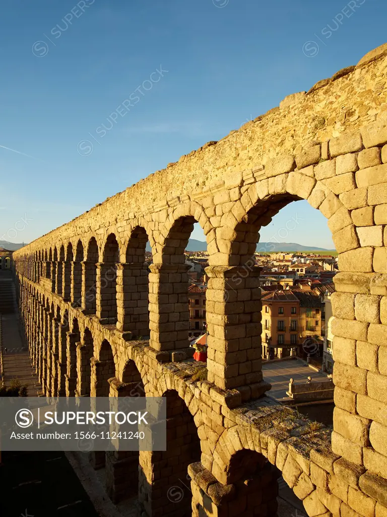 Aqueduct of Segovia. Segovia. Spain.