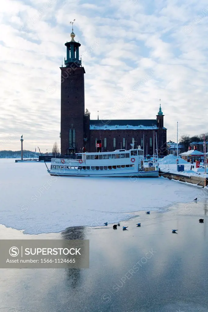 Vinter Stadshuset,Stockholm Sweden