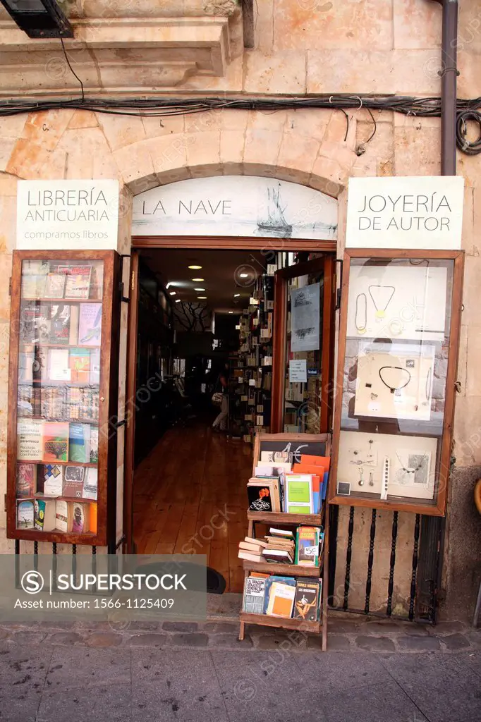 Antiquarian Bookstore, Salamanca, Castilla y Leon, Spain, Europe