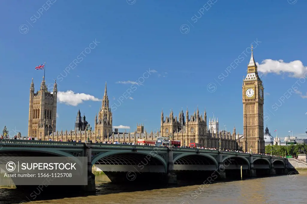 The Houses of Parliament and River Thames London England