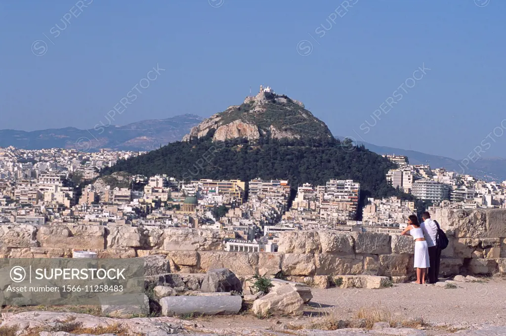 Athens, Greece. Landscape from Parthenon.