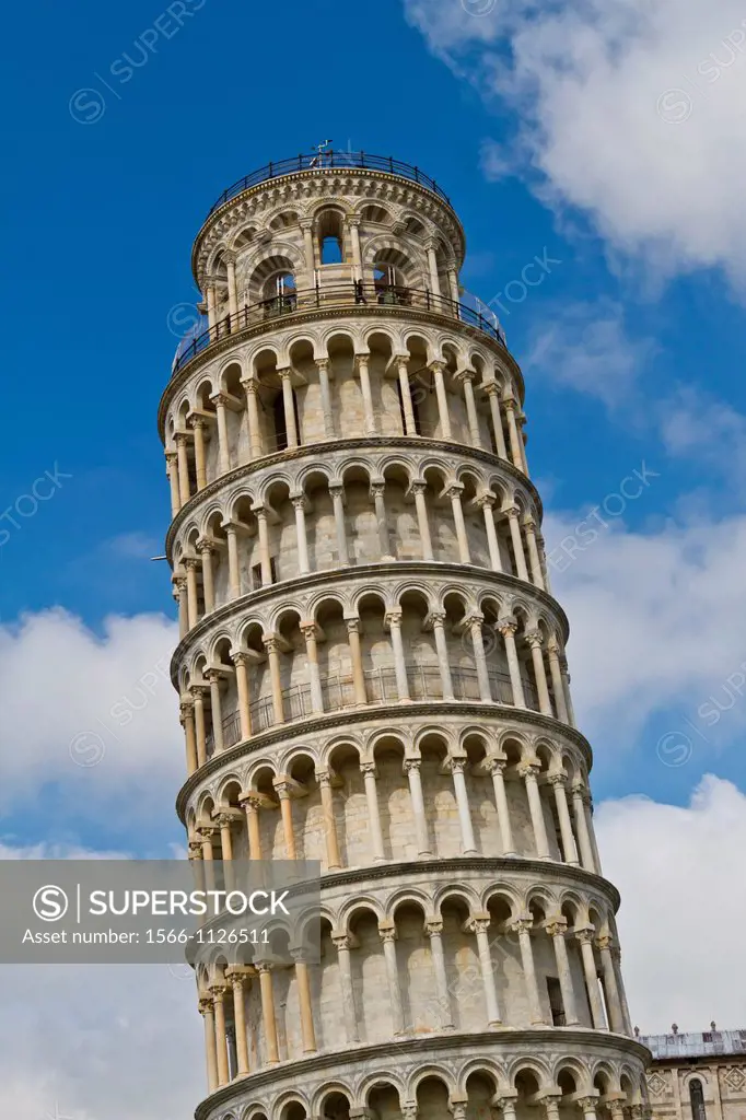 The Leaning Tower of Pisa in Pisa, Italy