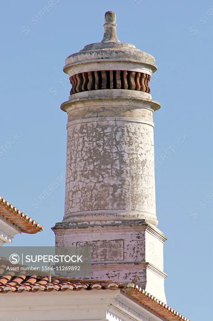 Évora (Portugal). Typical chimney in the city of Évora.