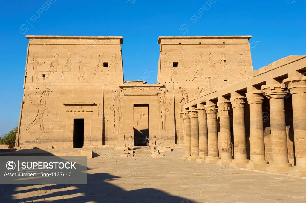 Egypt, Nile valley, Aswan, Agilkia island, Philae, UNESCO World Heritage Site