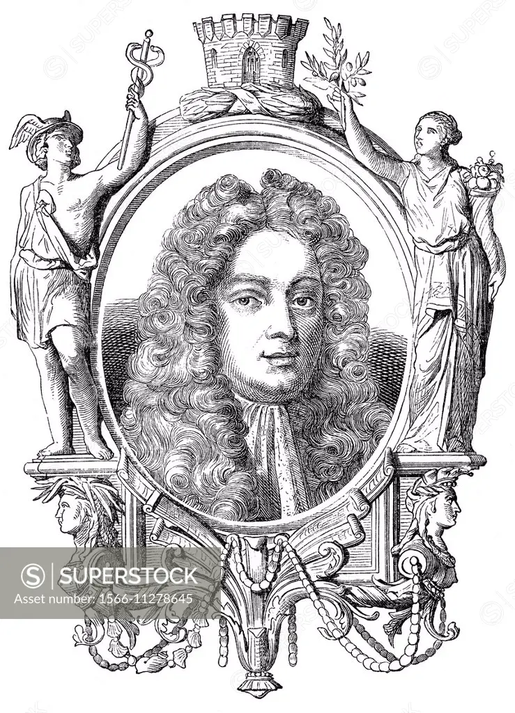 Simon Harcourt, 1st Viscount Harcourt, of Stanton Harcourt, Oxfordshire, 1661-1727, Lord Chancellor of Great Britain under Queen Anne,.