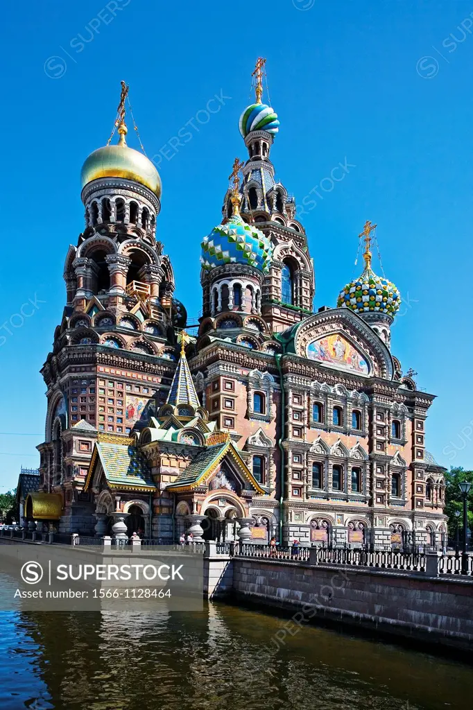 Church of the Bleeding Savior  St  Petersburg  Russia.