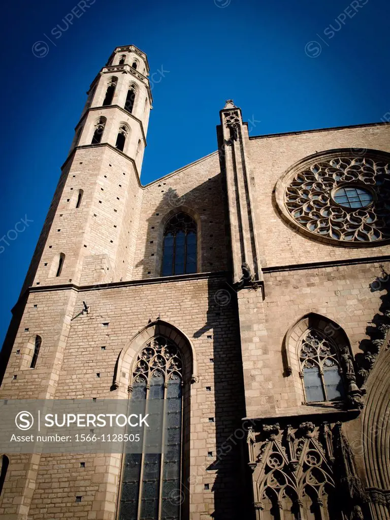 Church of Santa Maria del Mar, Barcelona. Catalonia, Spain
