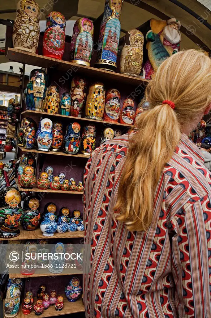 Matrioshka dolls, St  Petersburg, Russia.