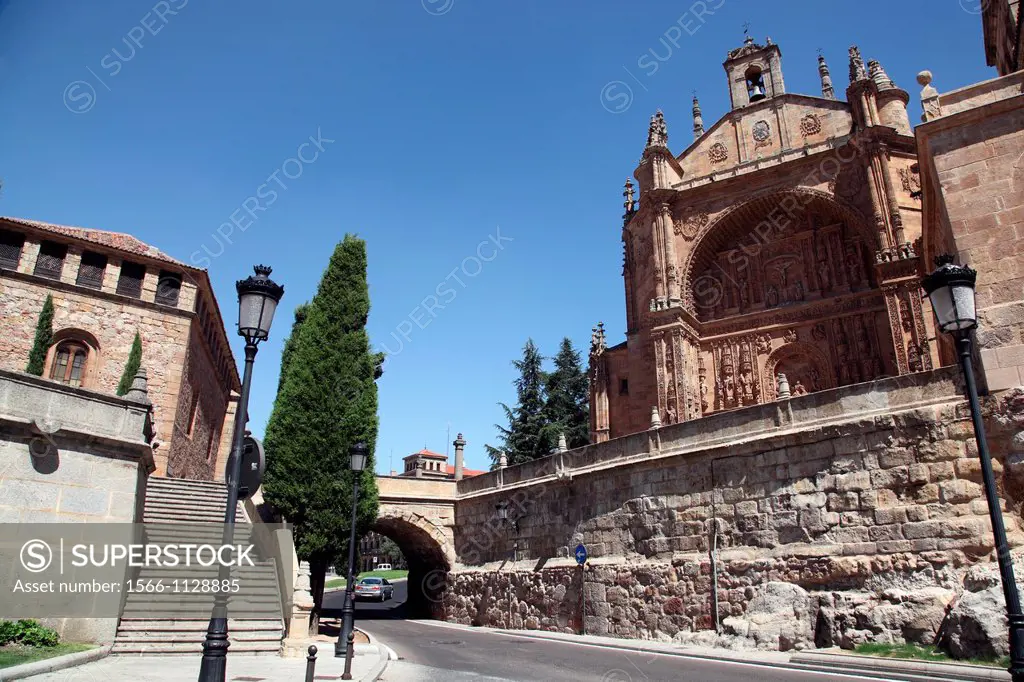 View of San Esteban Church, Salamanca, Castilla y Leon, Spain, Europe