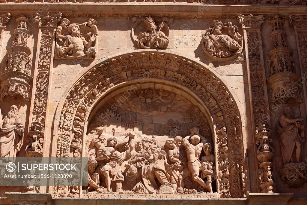 Details of the Church of San Esteban, Salamanca, Castilla y Leon, Spain, Europe